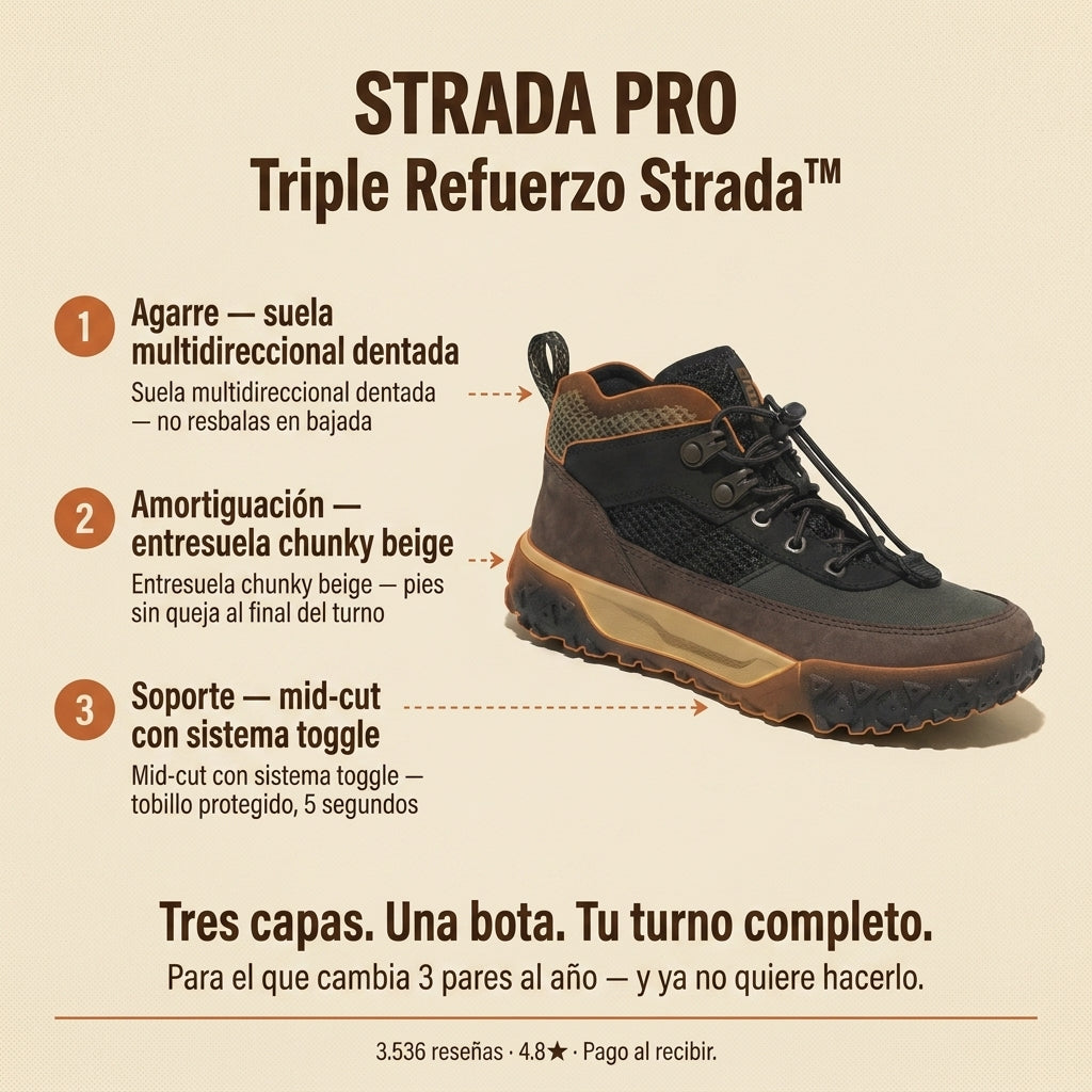 Strada Pro · Botas de calle todoterreno — vista 4